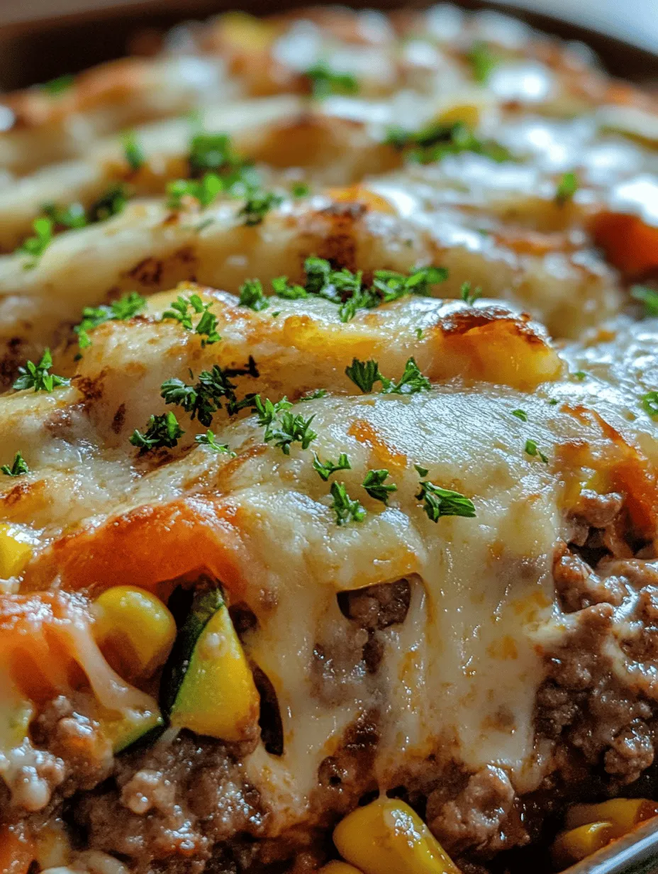 Cheesy Loaded Meatloaf Casserole with Vegetables