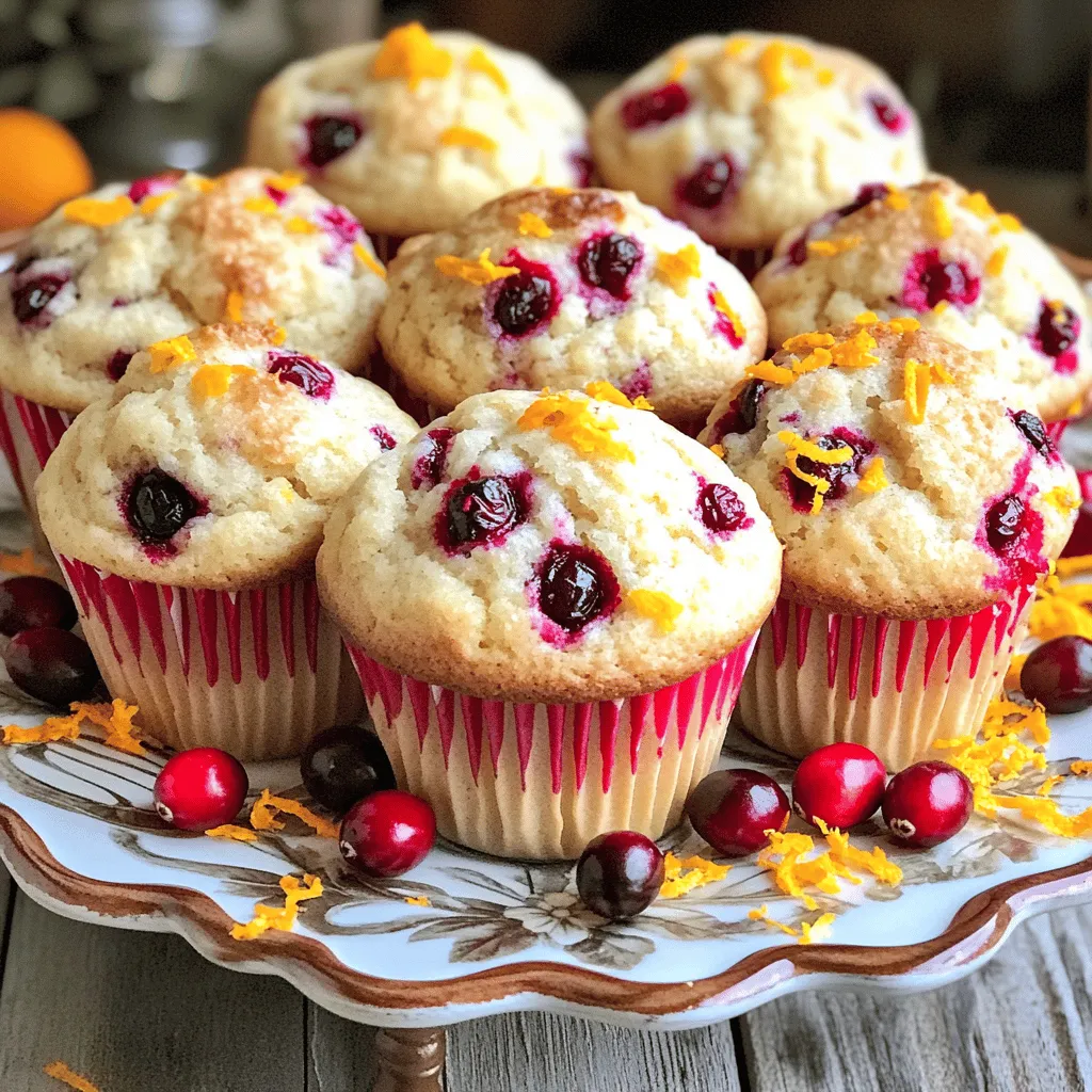 Cranberry Orange Muffins Fluffy and Flavorful Bites