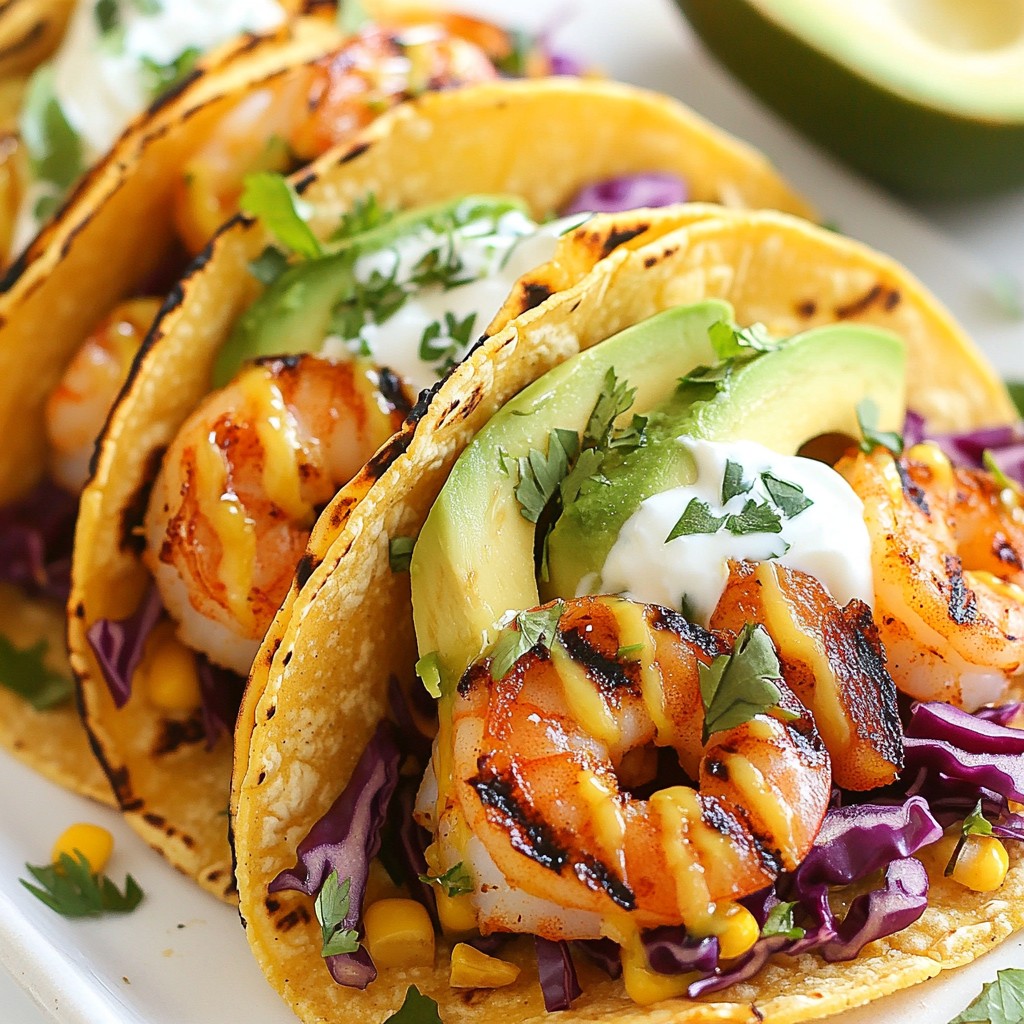 Zesty Healthy Lime Grilled Shrimp Tacos Recipe
