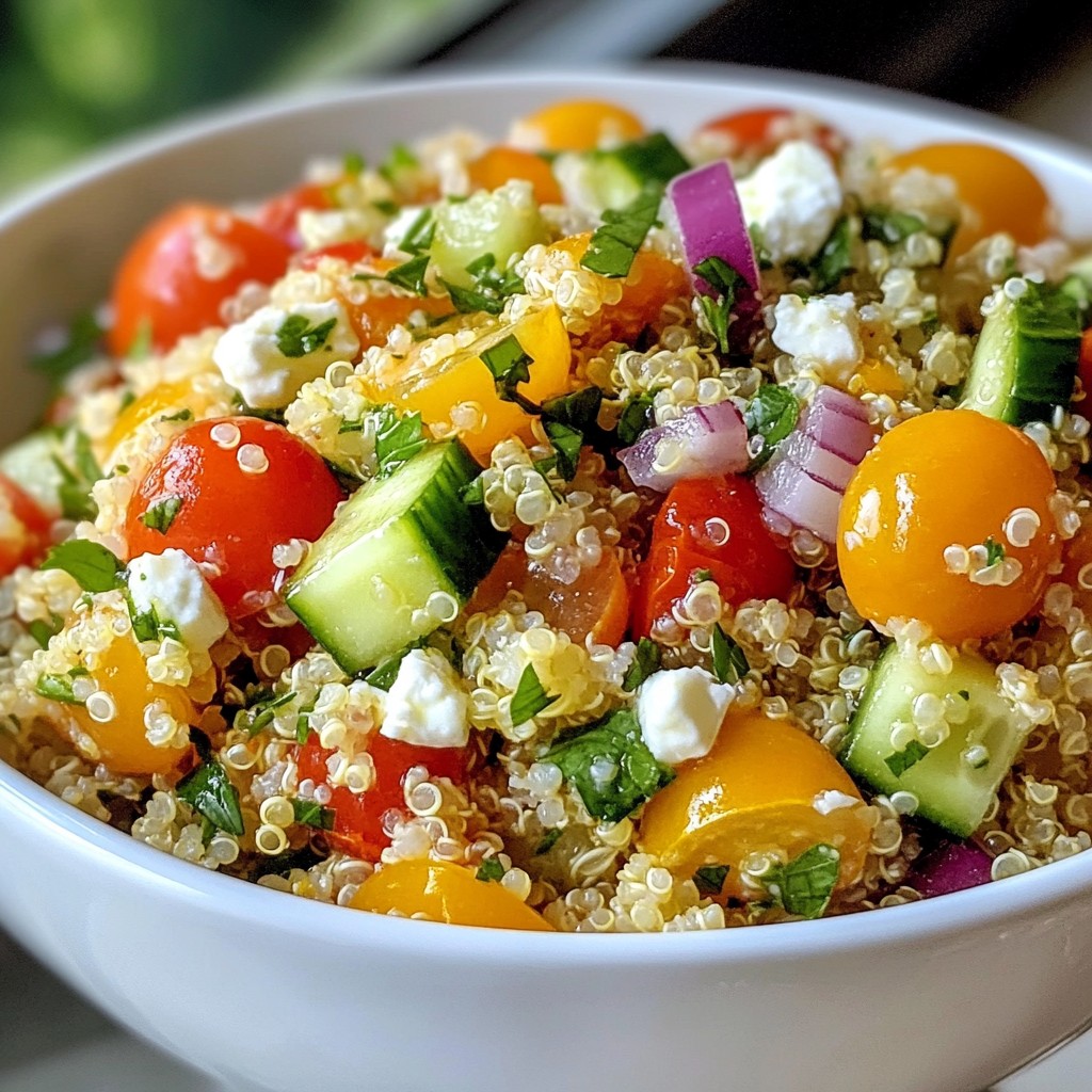 Lemon Herb Quinoa Salad Fresh and Flavorful Dish