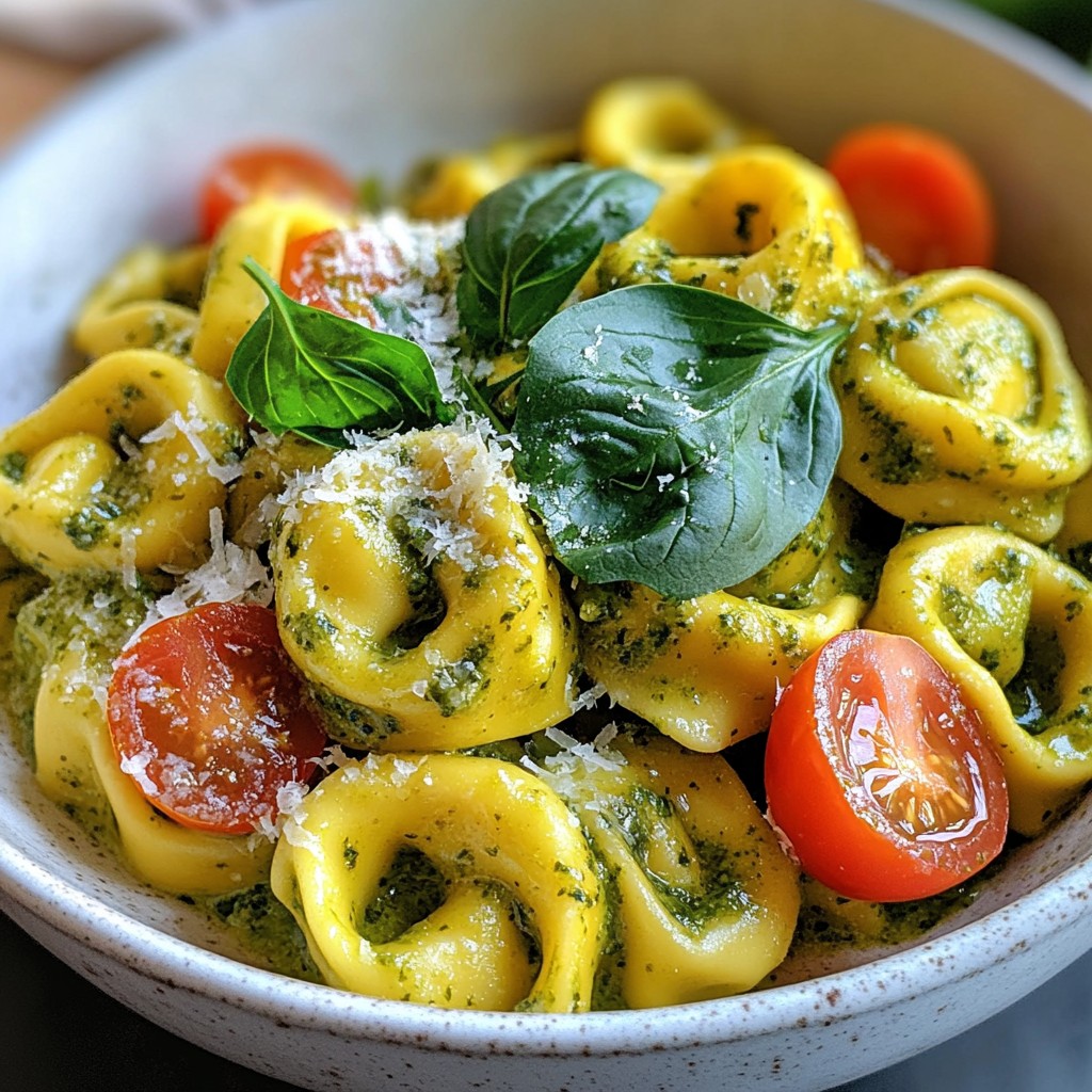 Creamy Pesto Tortellini Quick and Flavorful Meal