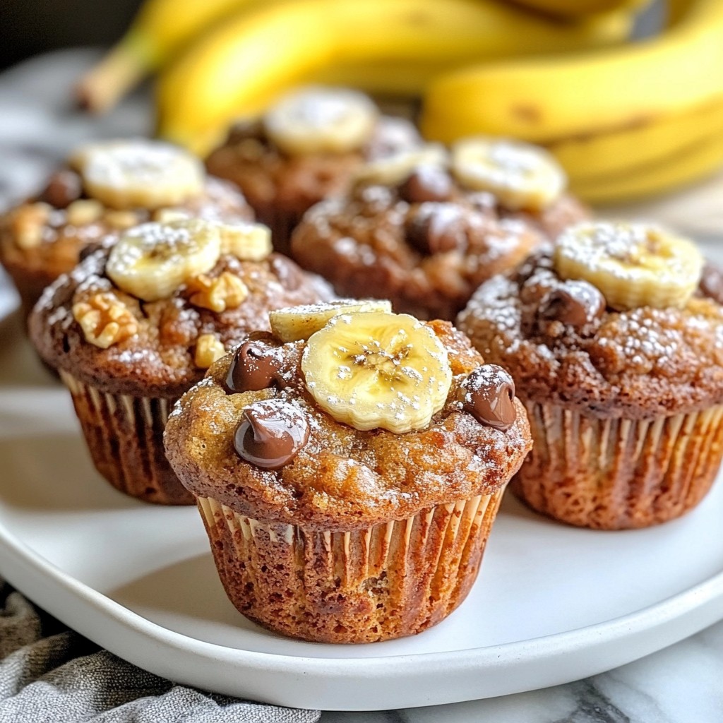Chocolate Chip Banana Bread Muffins Delightful Treat