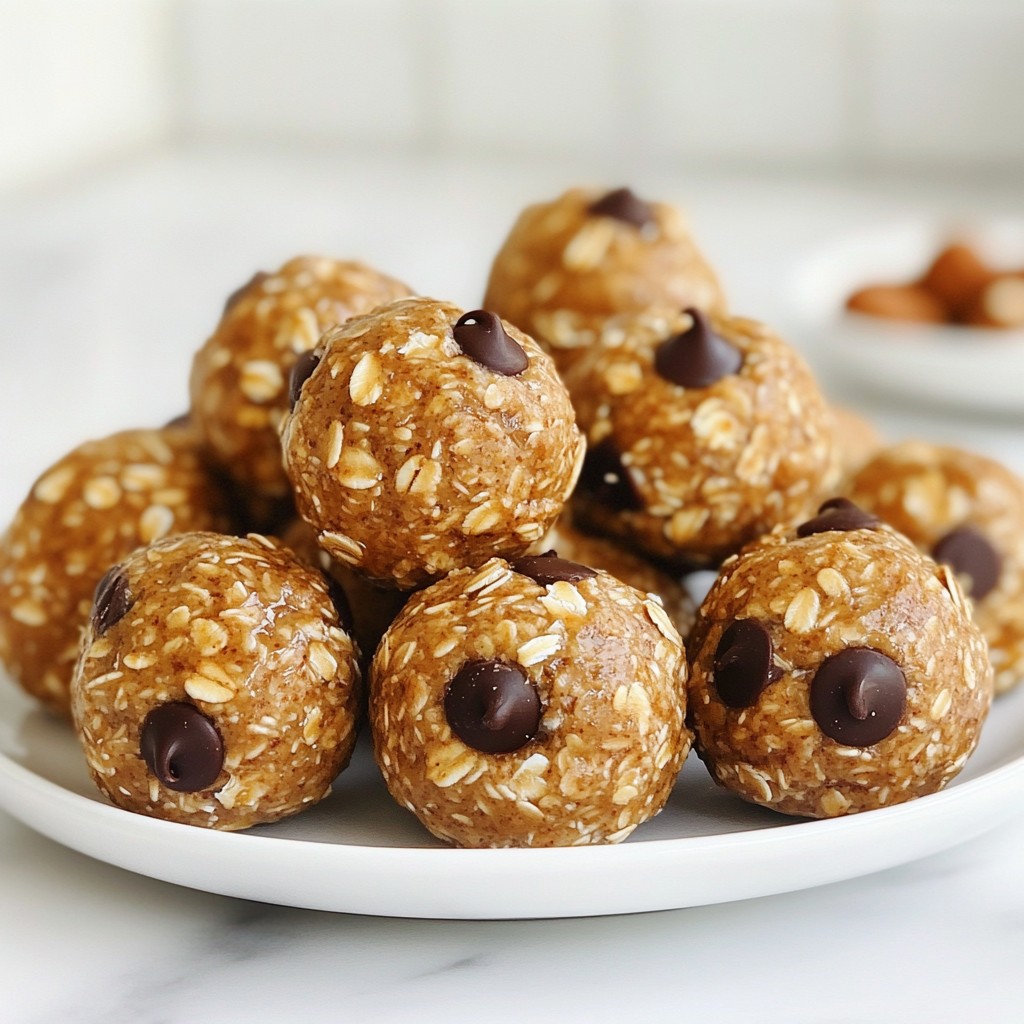 Almond Butter Oatmeal Energy Balls Nutritious Snack