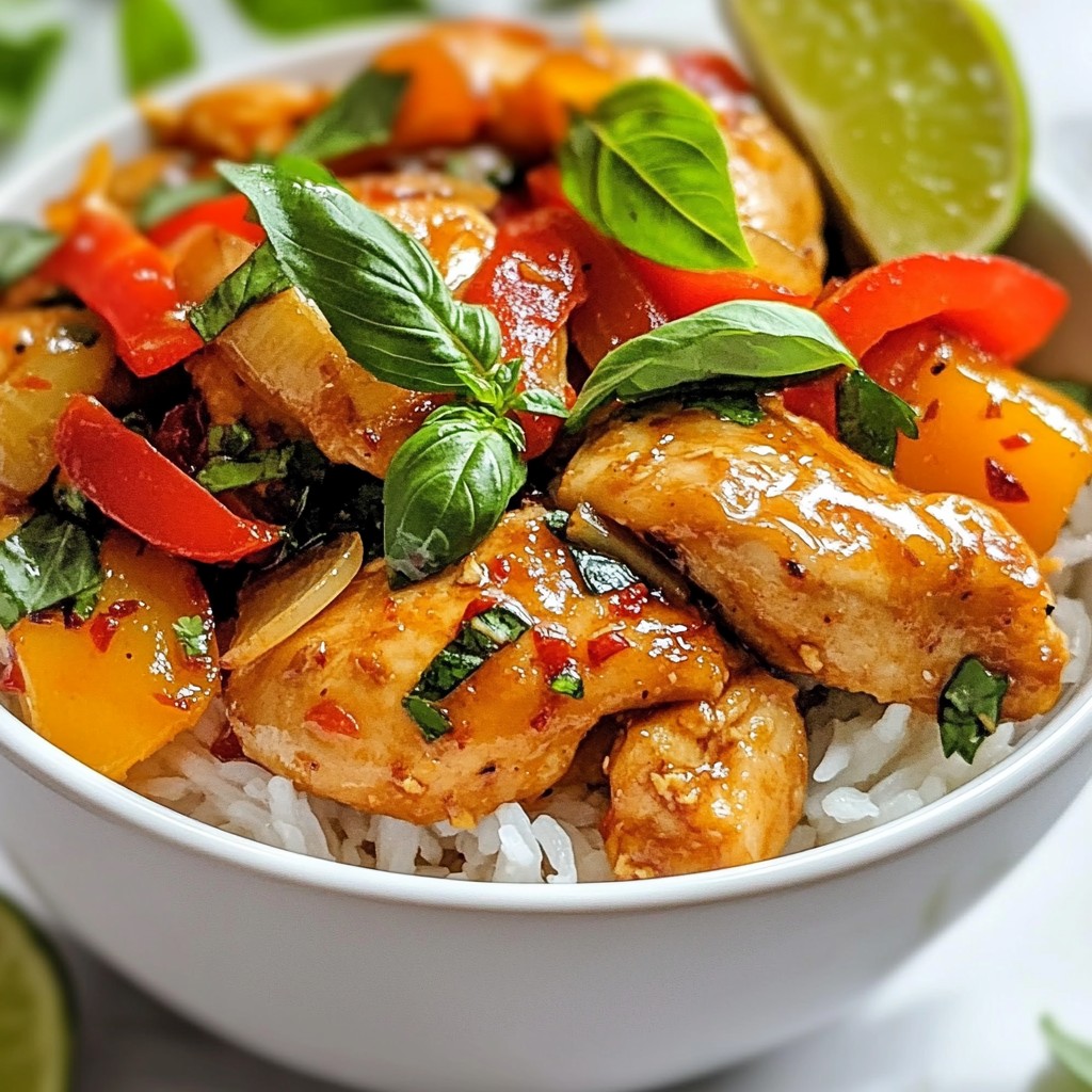 Thai Basil Chicken Stir Fry Flavorful and Simple Meal
