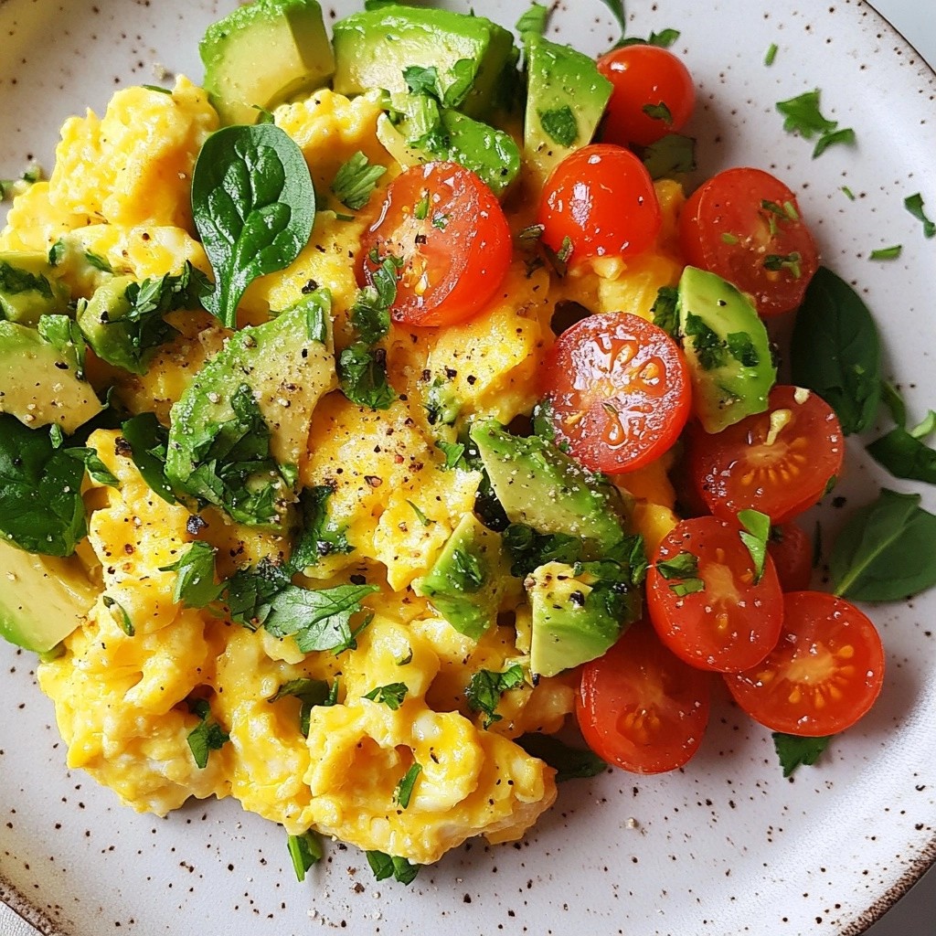 Fluffy Healthy Avocado Egg Scramble Recipe Guide