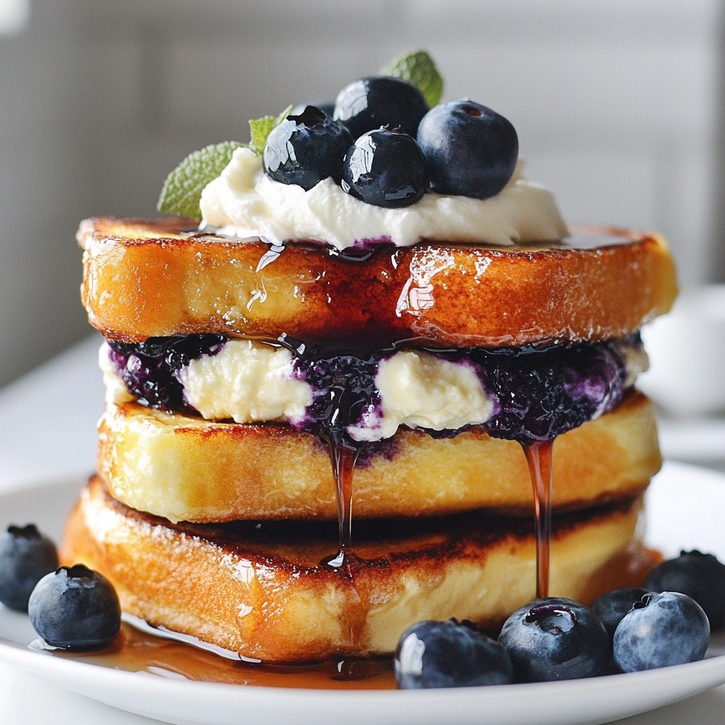 Blueberry Cheesecake French Toast Delightful Feast