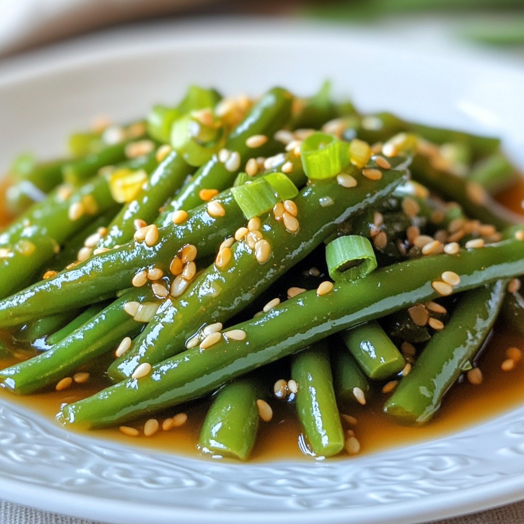 Honey Garlic Green Beans Flavorful Side Dish Recipe