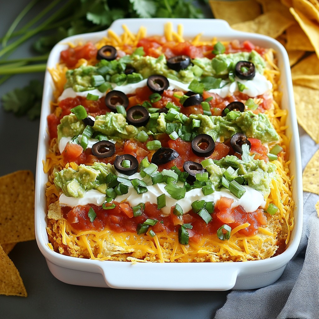 Loaded Fiesta 7 Layer Dip Flavorful and Fun Recipe