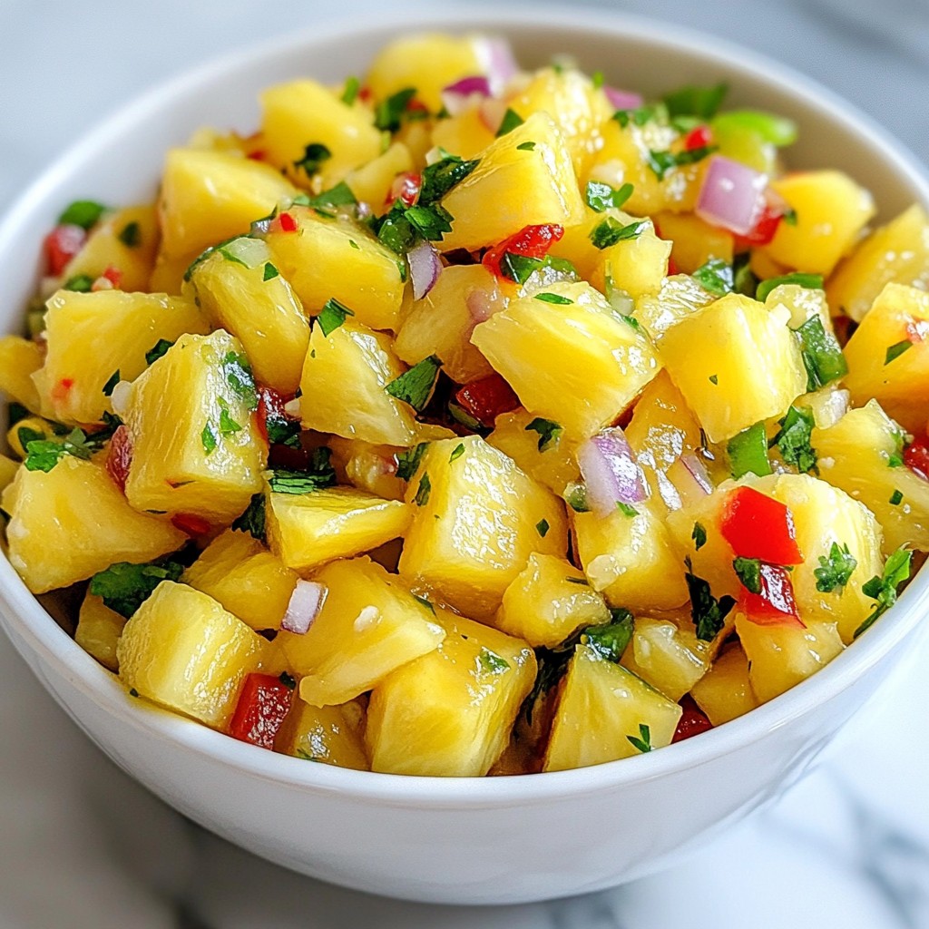 Sweet and Spicy Pineapple Salsa Flavor Explosion