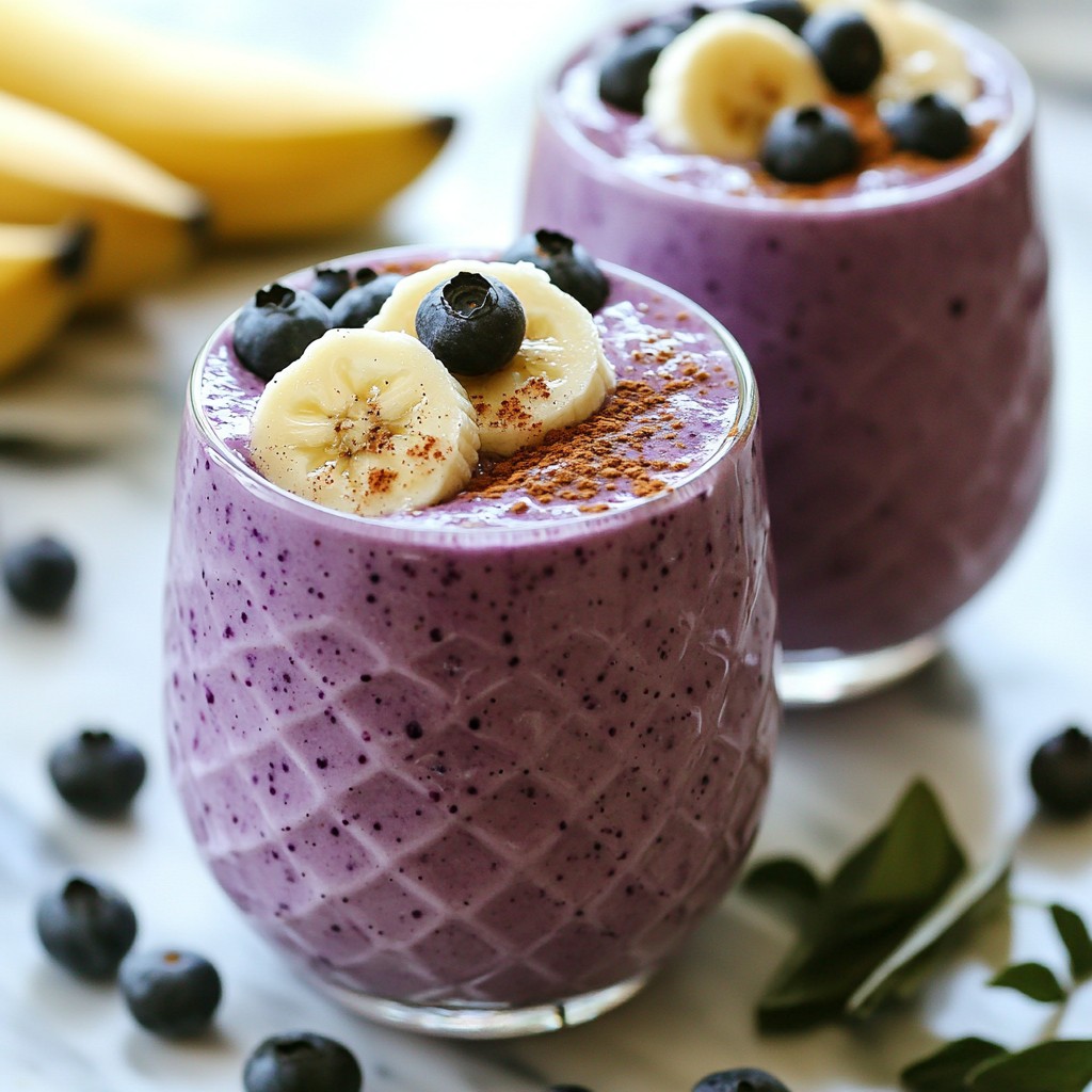 Blueberry Banana Oat Smoothie Nutritious and Simple