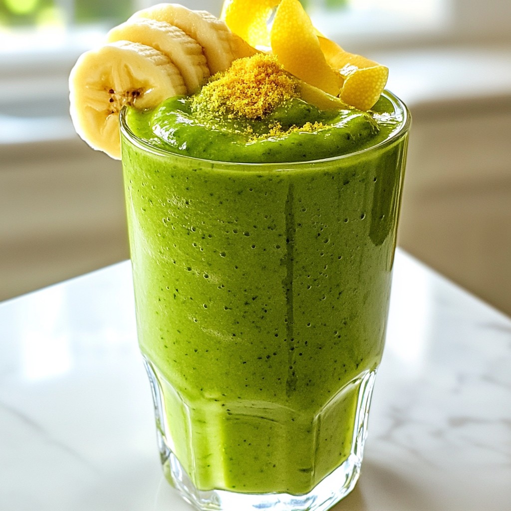Energizing Healthy Green Apple Ginger Smoothie Recipe