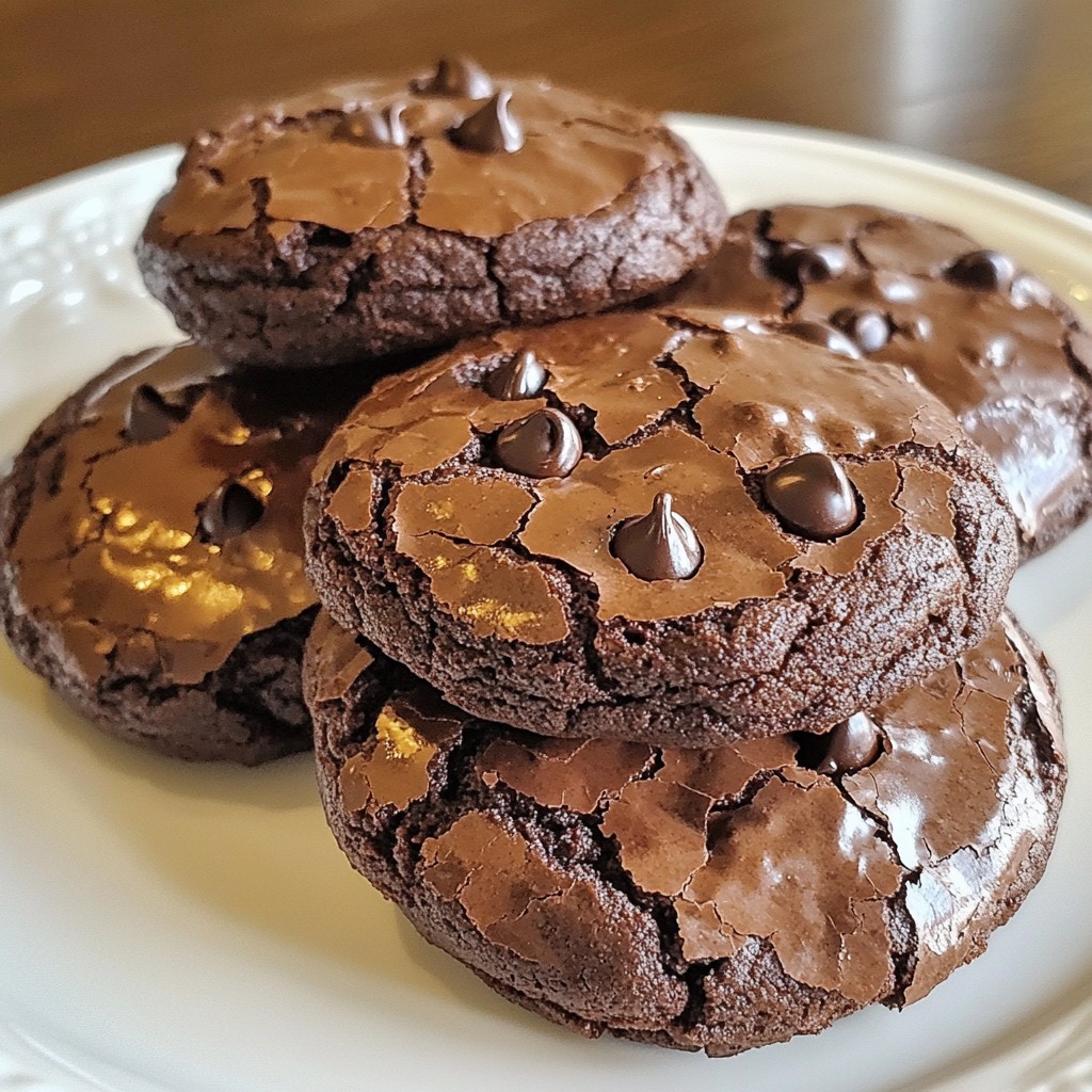 Chocolate Fudge Brownie Cookies Delightful Weekend Bake