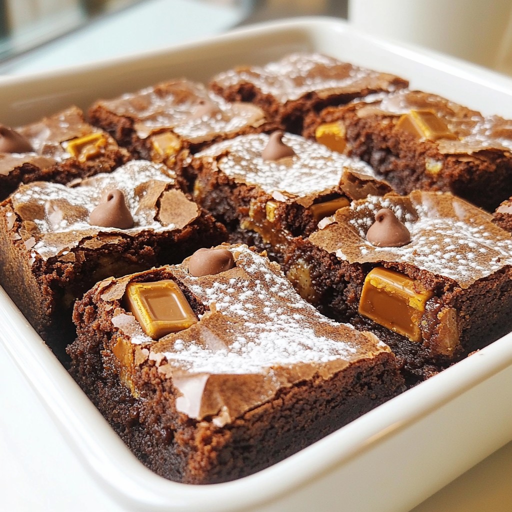 Candy Bar Stuffed Brownies Fudgy and Irresistible Treat