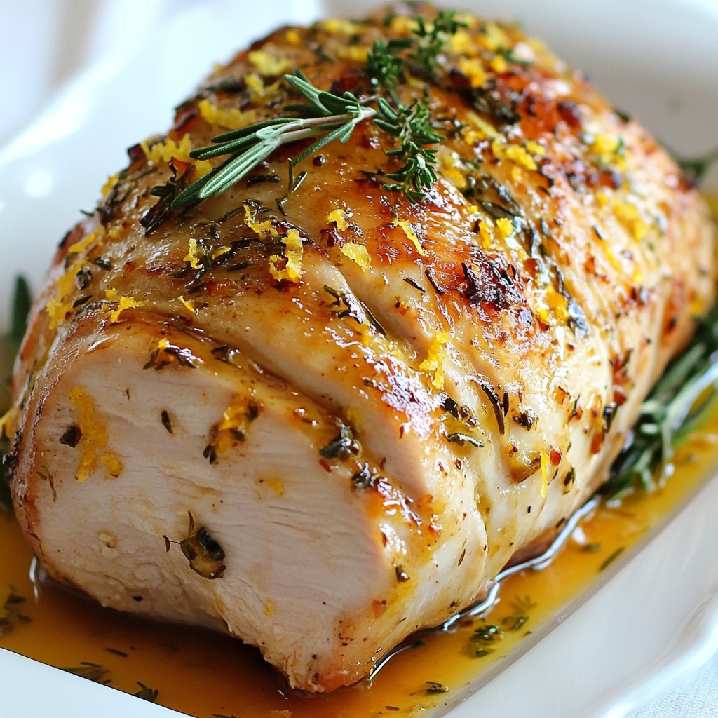 Garlic Herb Roasted Turkey Breast Flavorful Delight