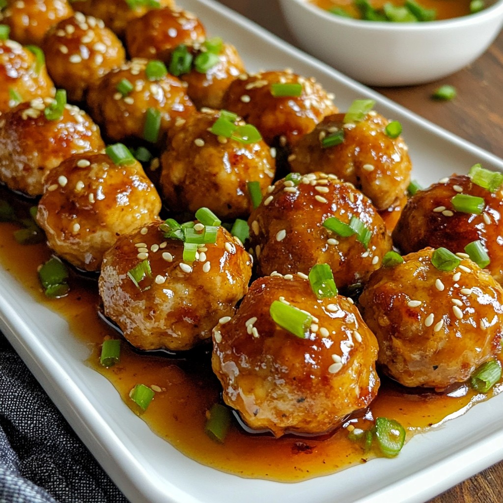 Savory Sesame Ginger Chicken Meatballs Recipe