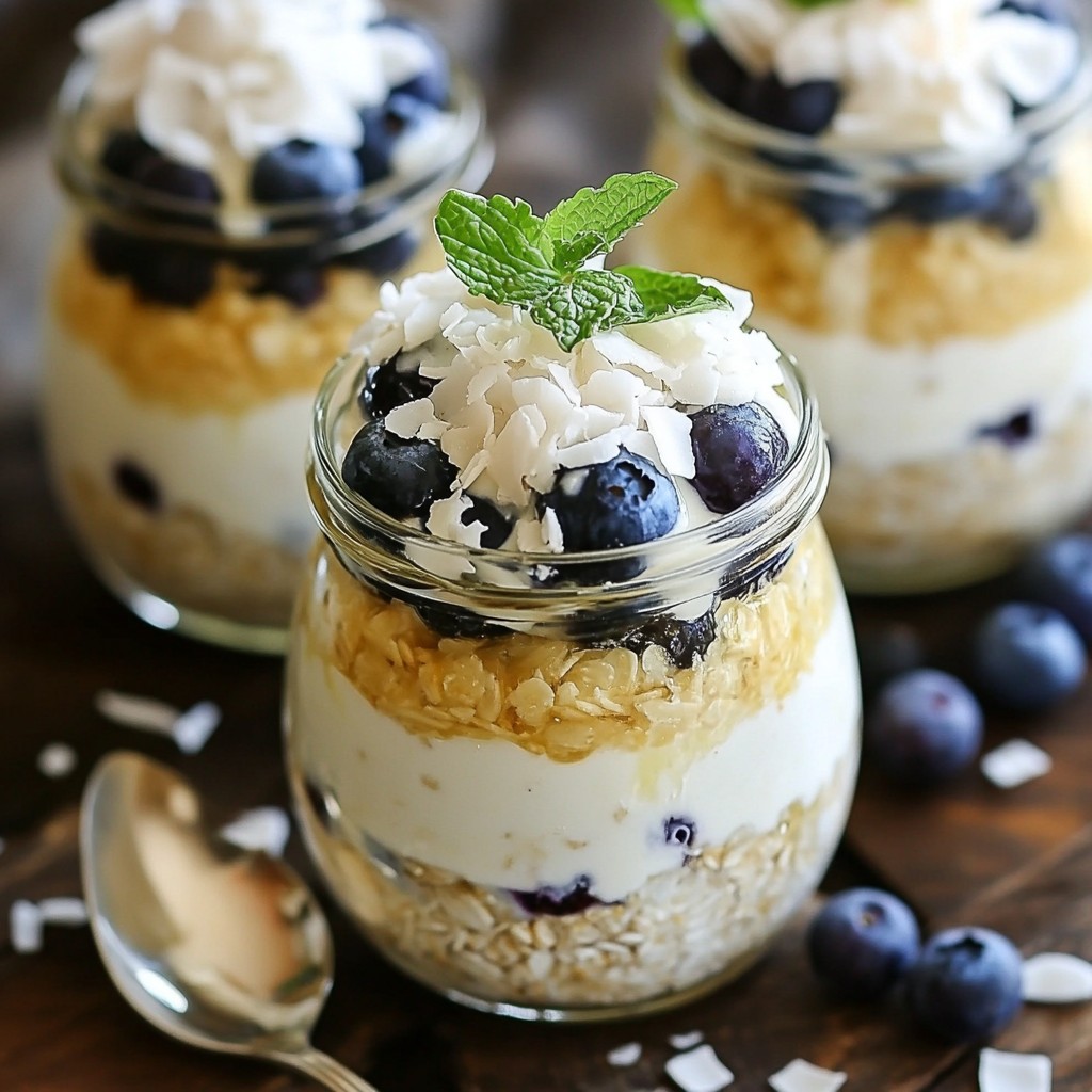 Blueberry Coconut Overnight Oats Simple and Tasty