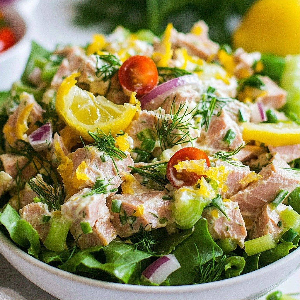 Tangy Healthy Lemon Dill Tuna Salad Recipe Today