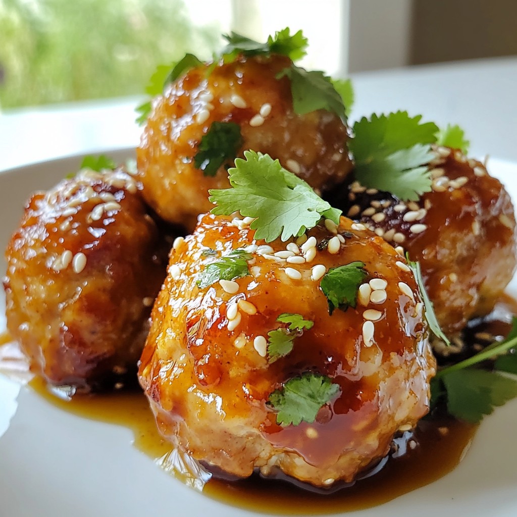 Sesame Ginger Chicken Meatballs Easy and Tasty Recipe