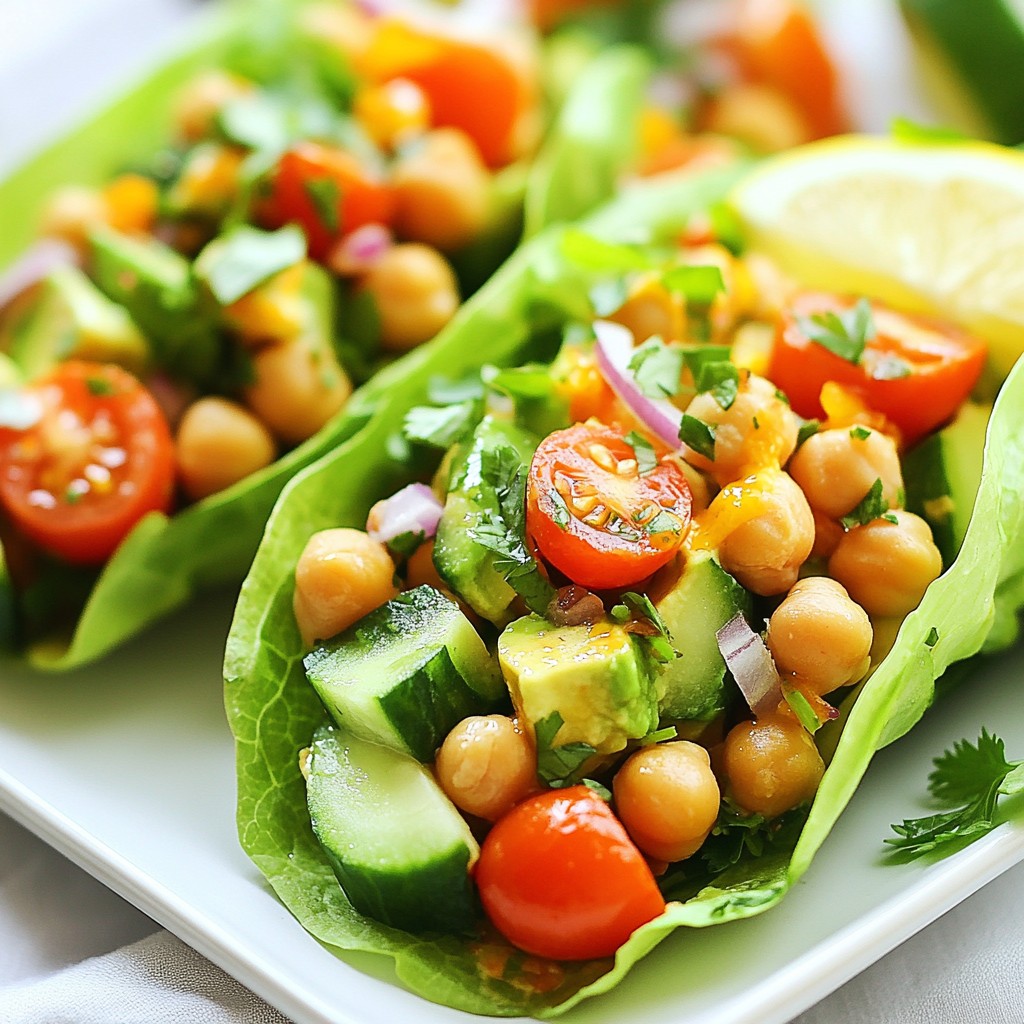 Clean Eating Chickpea Avocado Salad Wraps Delight
