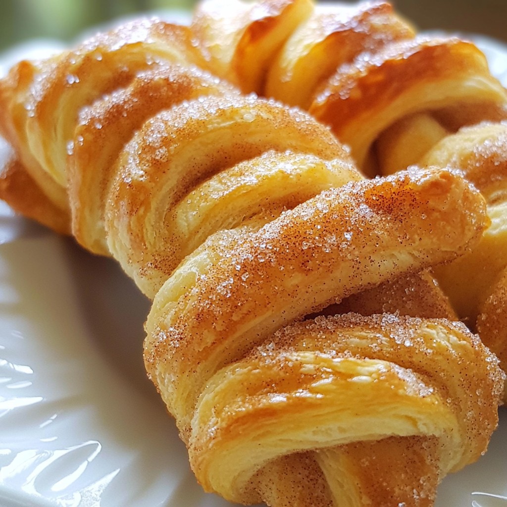 Cinnamon Sugar Puff Pastry Twists Irresistible Treat