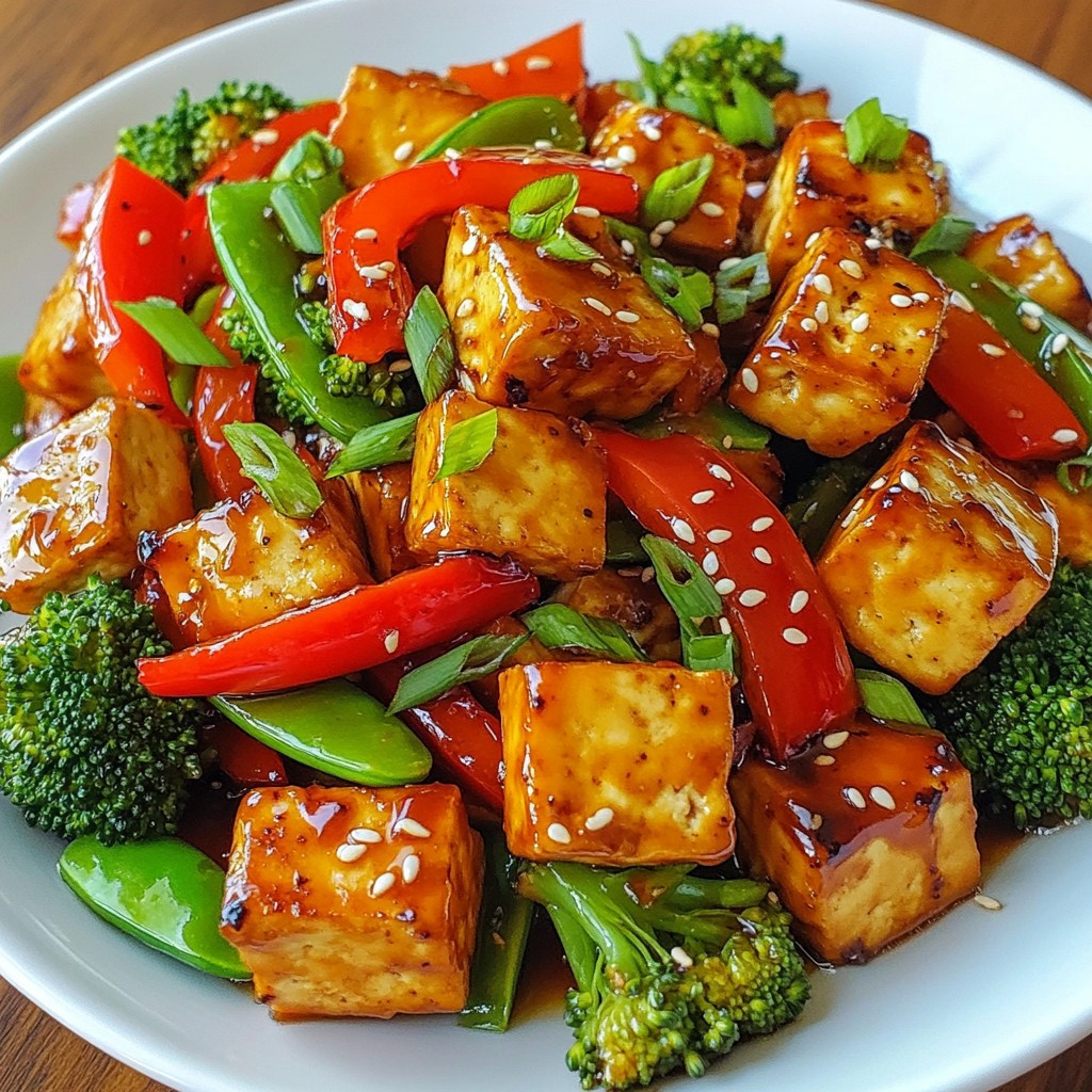 Honey Garlic Tofu Stir Fry Simple and Flavorful Dish