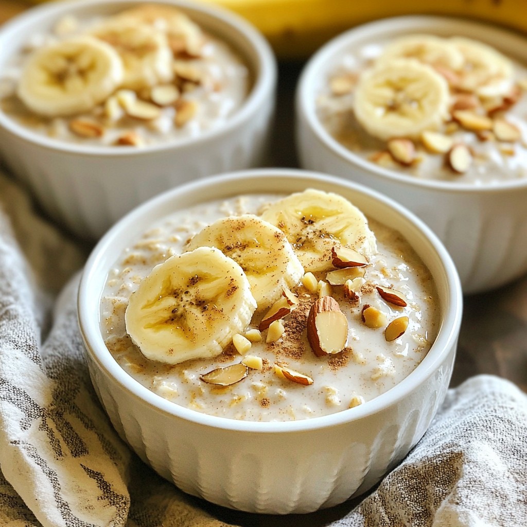 Light Almond Butter and Banana Overnight Oats Recipe