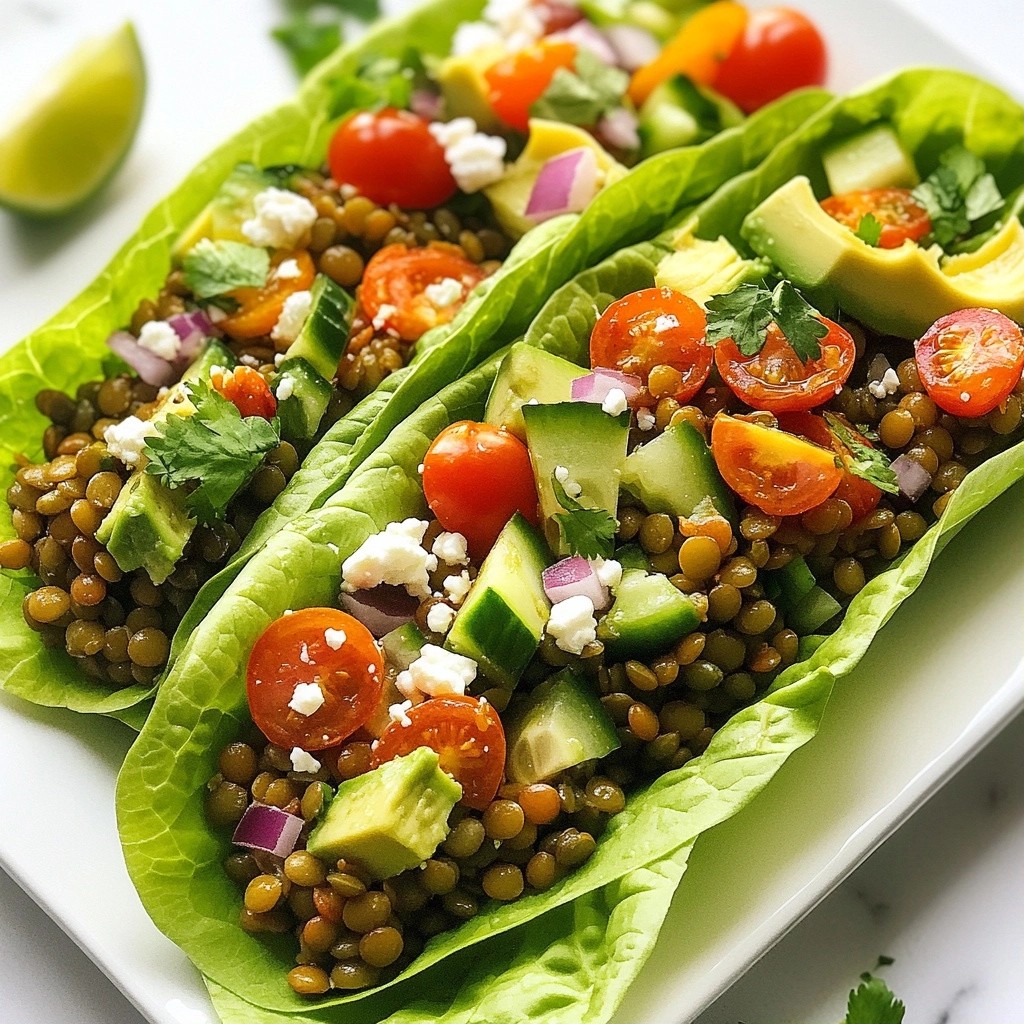 Hearty Healthy Avocado Lentil Salad Wraps Recipe
