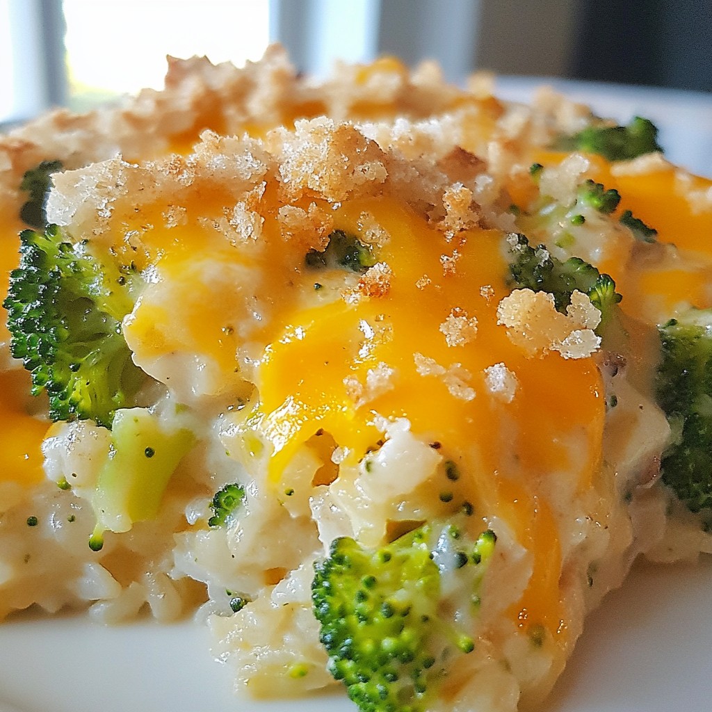 Cheesy Broccoli Rice Casserole Simple and Tasty Dish