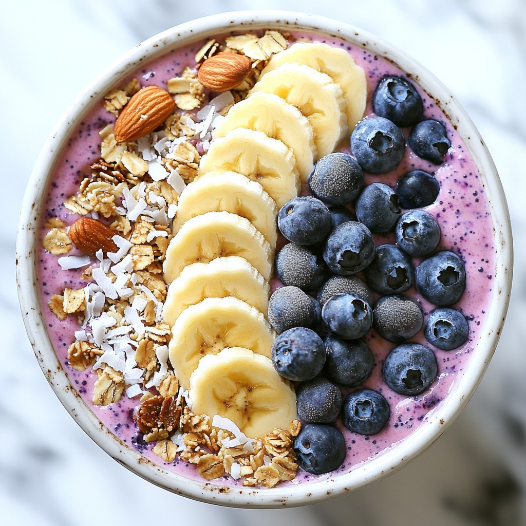 Blueberry Banana Smoothie Bowl Nourishing Recipe