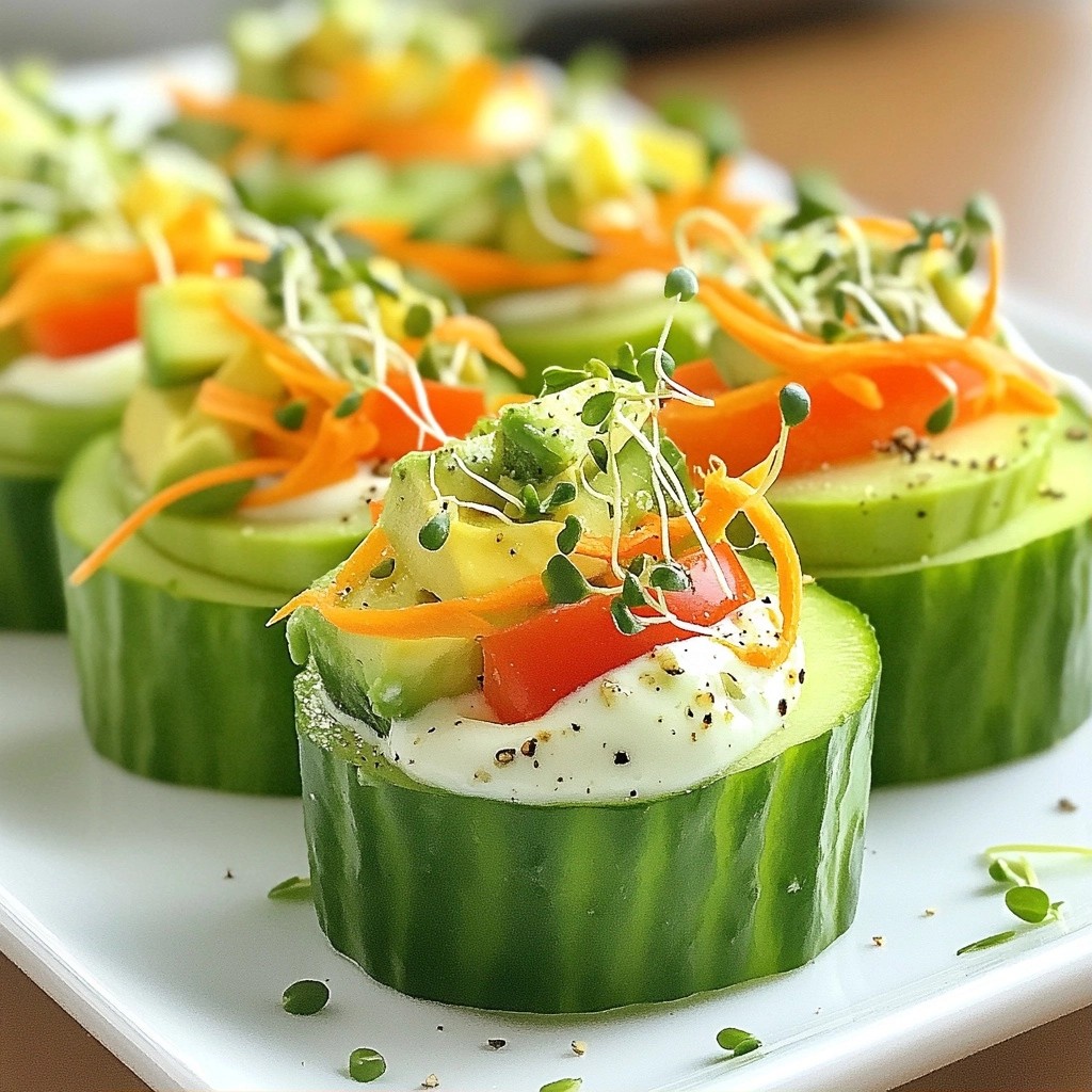 Crunchy Healthy Cucumber Avocado Wraps Recipe
