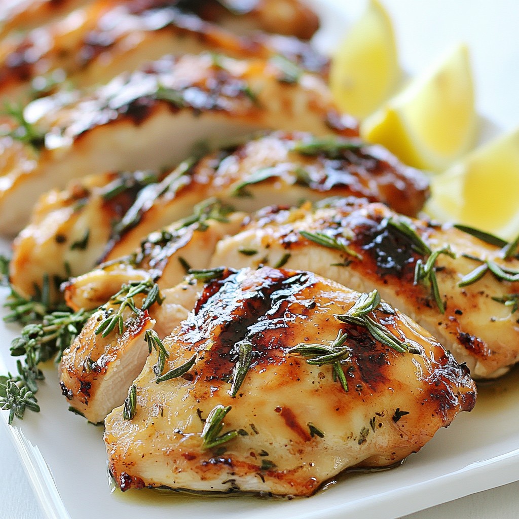 Light Herb-Marinated Grilled Chicken Breasts Recipe