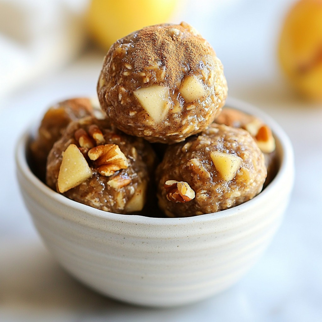 Cinnamon Apple Energy Bites Simple and Tasty Recipe