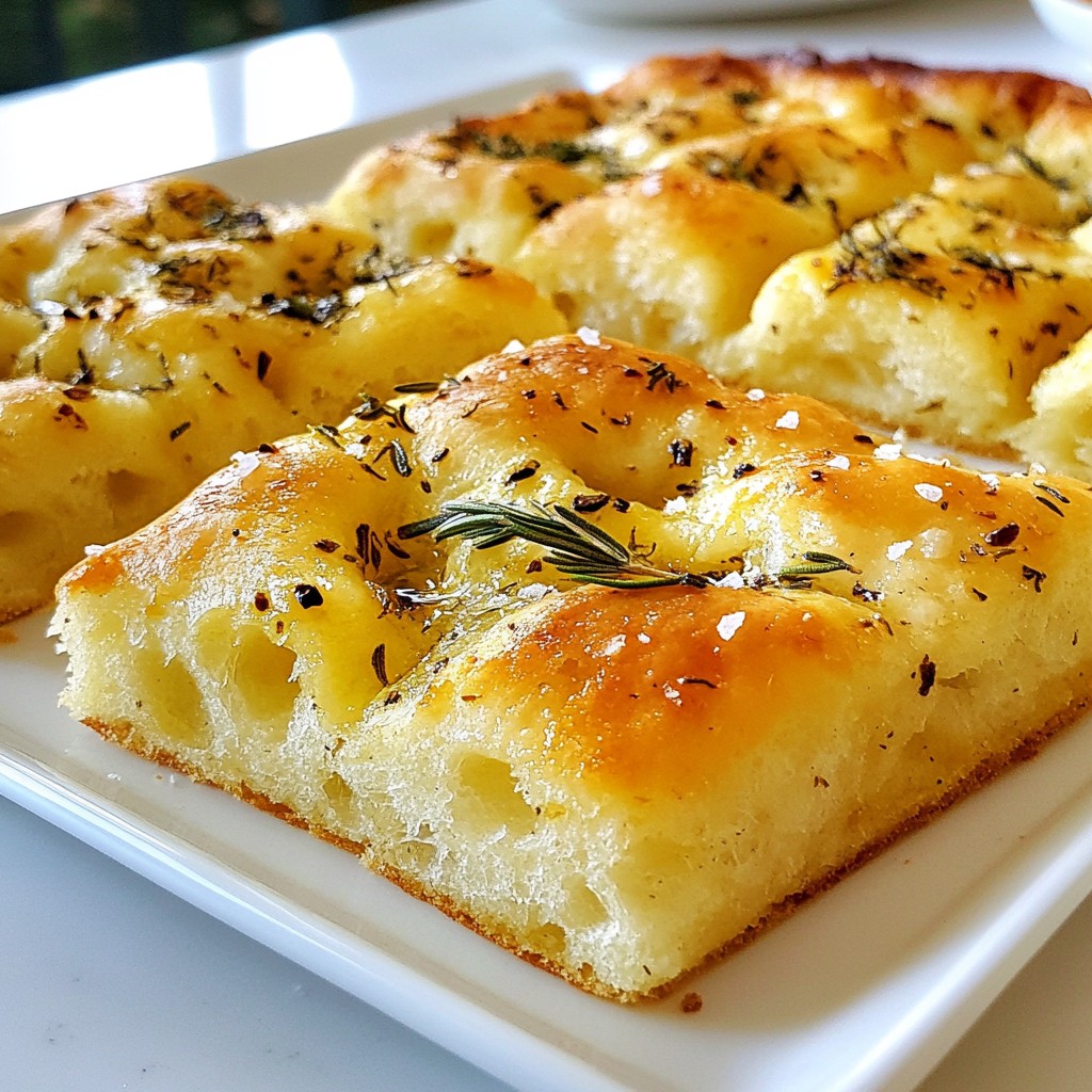 Garlic Herb Focaccia Bread Fresh and Flavorful Recipe