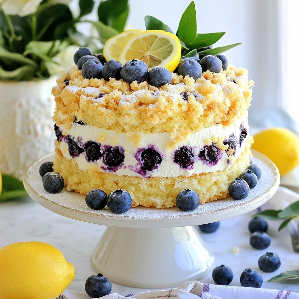 Lemon Blueberry Crumb Cake Delightful and Easy Recipe