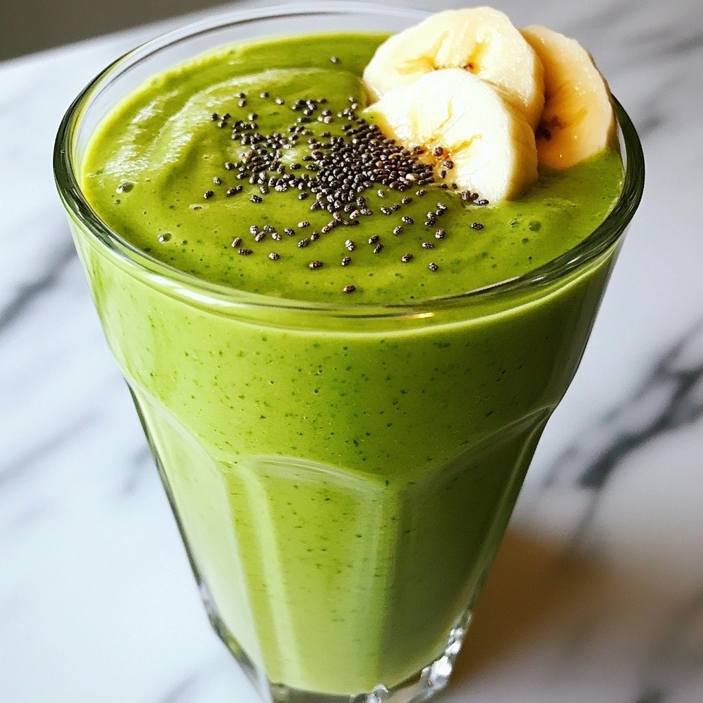 Energizing Healthy Spinach Matcha Smoothie Recipe