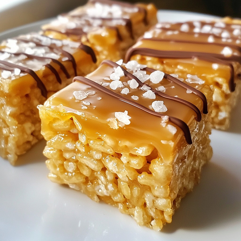 Salted Caramel Rice Krispie Treats Irresistible Delight