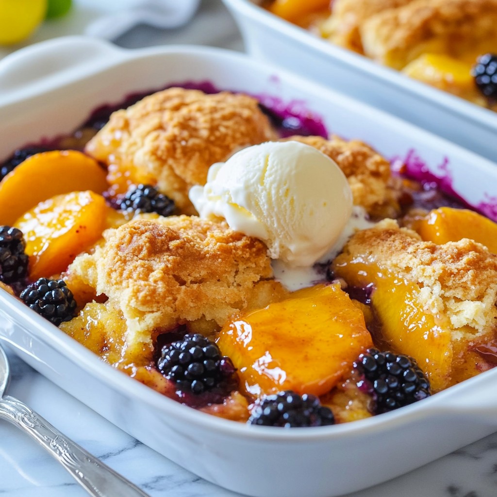 Blackberry Peach Cobbler Delightful and Easy Recipe