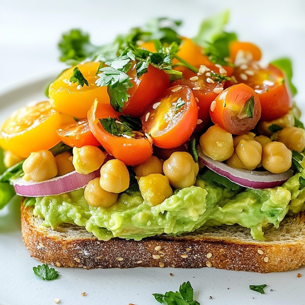 Hearty Healthy Chickpea Avocado Sandwich Recipe