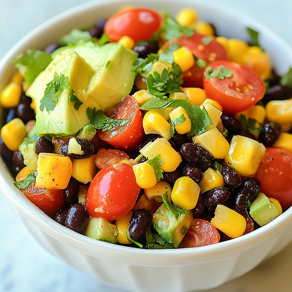 Southwest Black Bean Salad Fresh and Flavorful Dish