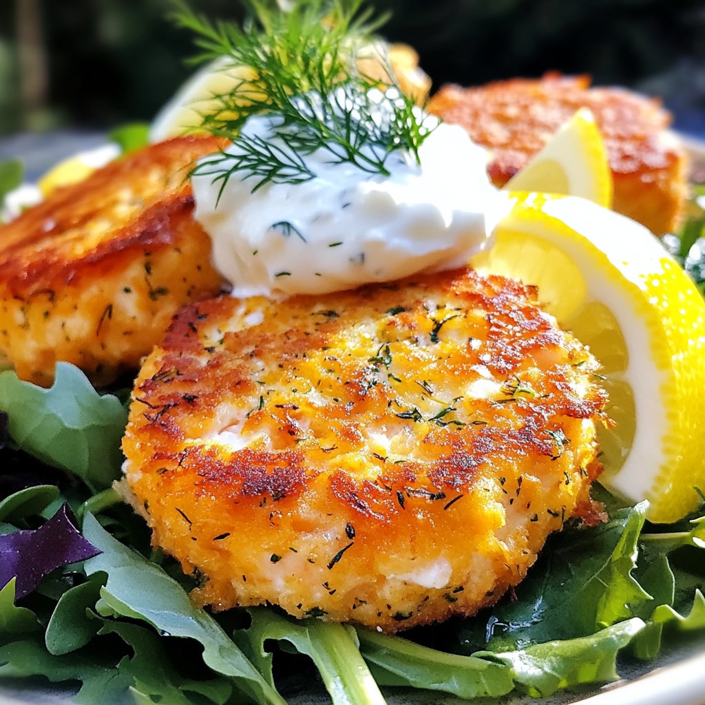 Lemon Dill Salmon Patties Quick and Easy Recipe