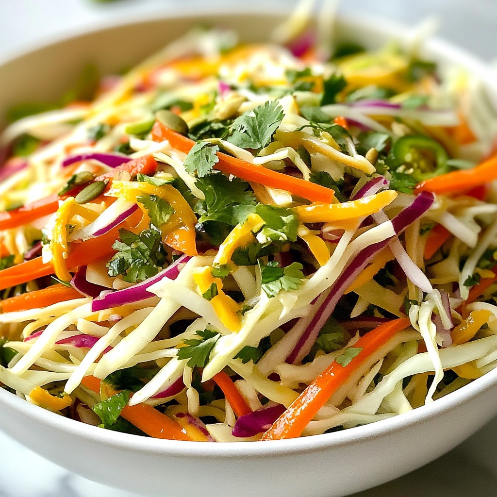 Spicy Cilantro Lime Slaw Refreshing and Flavorful Dish