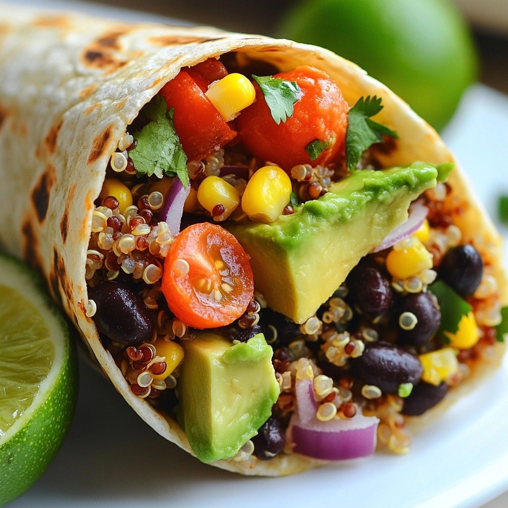 Hearty Healthy Avocado Quinoa Wrap Recipe Today