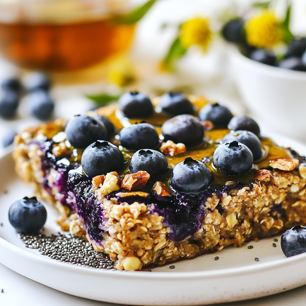 Blueberry Oatmeal Bake Energizing Morning Recipe