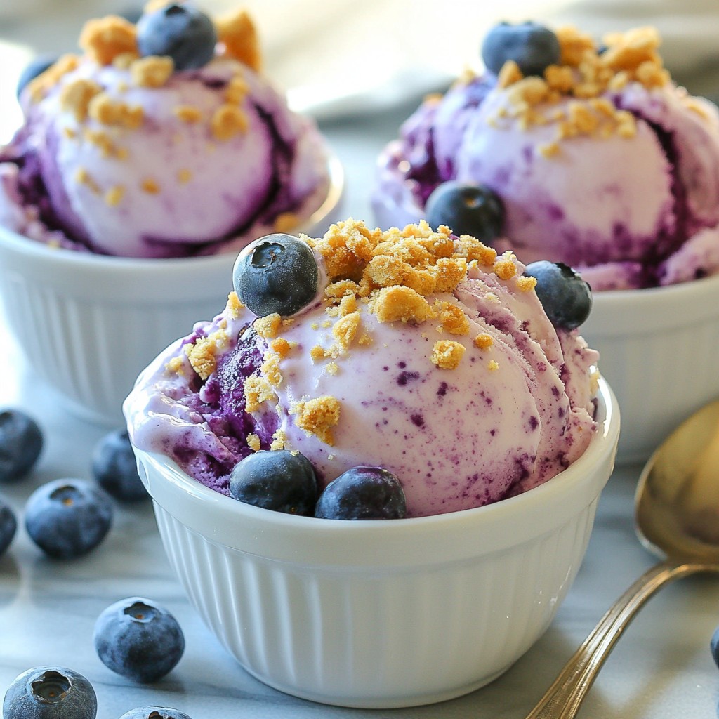 Blueberry Cheesecake Ice Cream Delightful and Creamy Treat