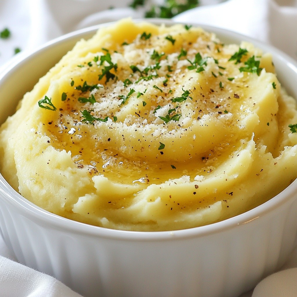 Garlic Parmesan Mashed Potatoes Simple and Flavorful