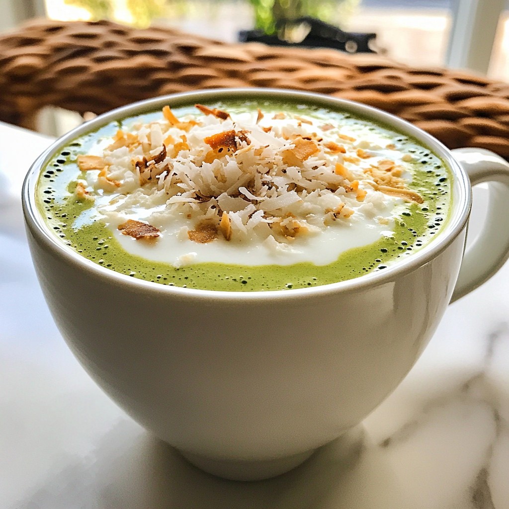 Matcha Coconut Latte Delightful Creamy Recipe