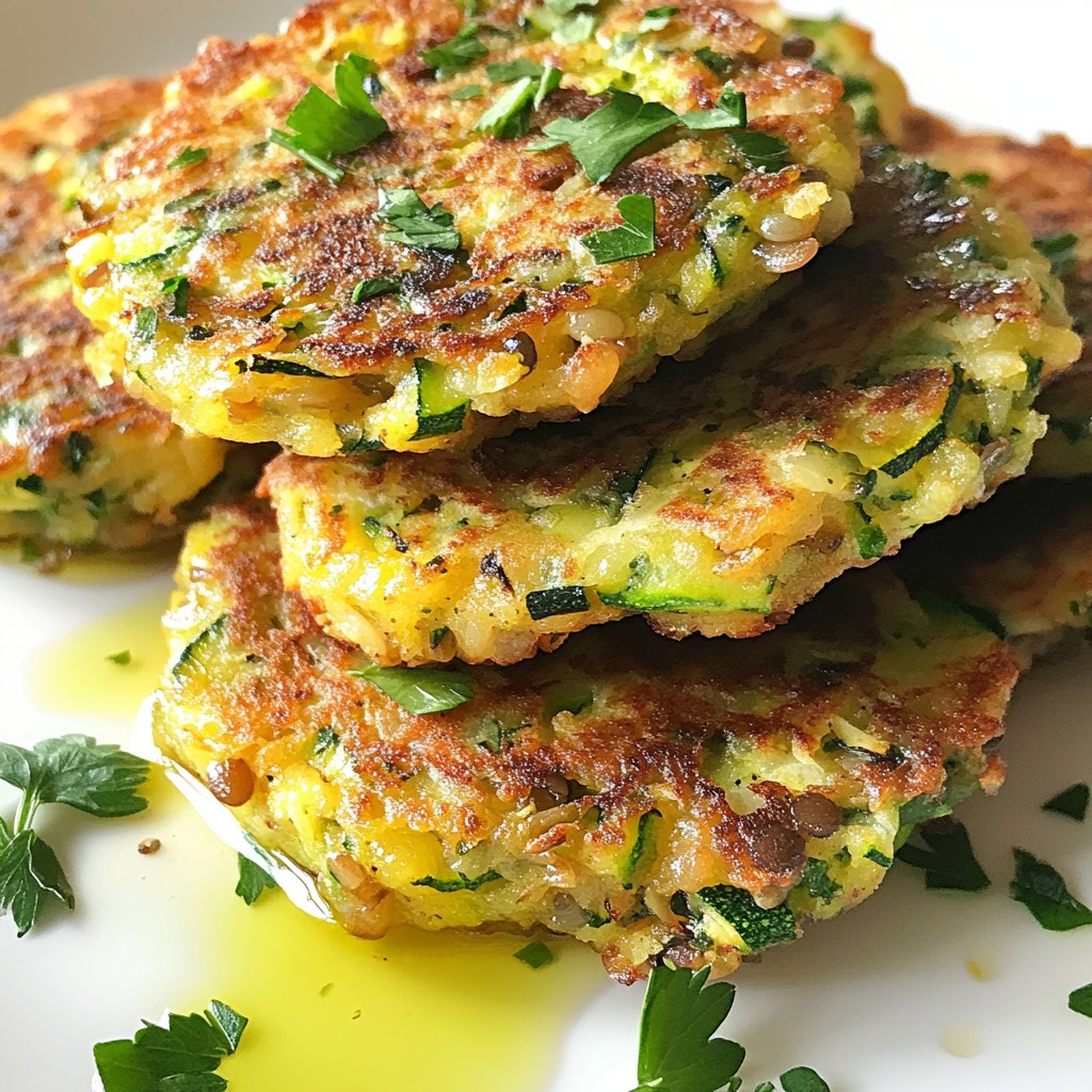 Nutritious Zucchini and Lentil Fritters Recipe