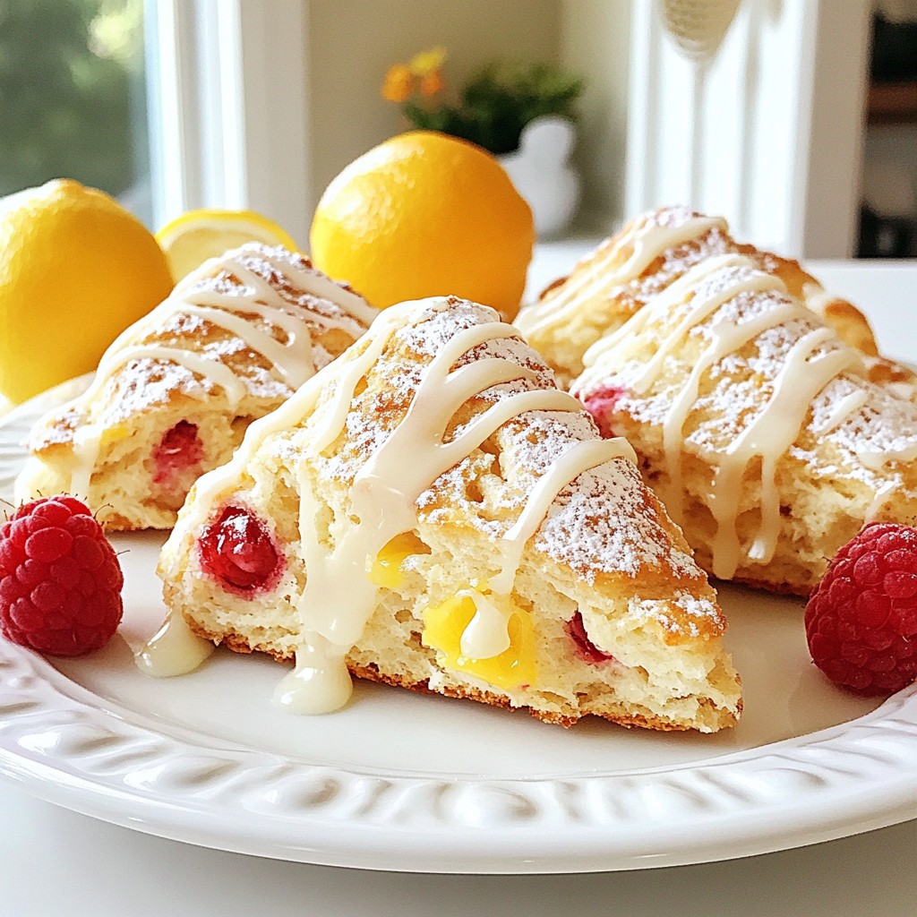 Lemon Raspberry Scones Delightful and Easy Recipe