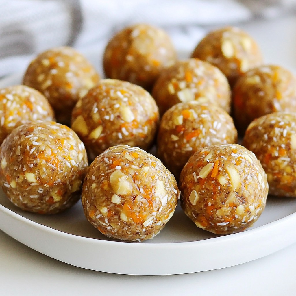Carrot Cake Energy Balls Nutritious and Tasty Snack