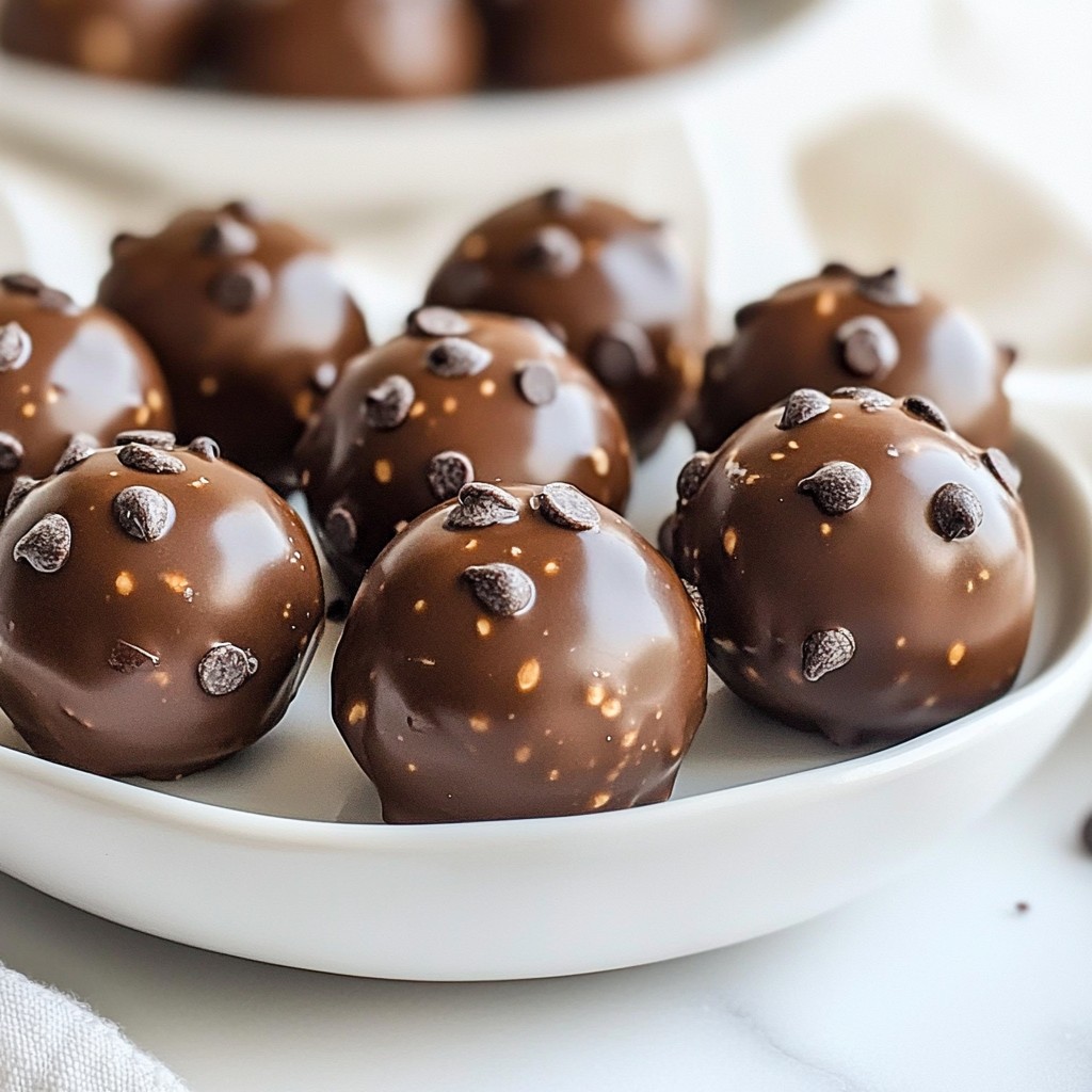 Chocolate Peanut Butter Protein Bites Tasty Snack Idea